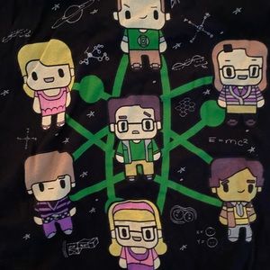 Big bang theory cartoon style T